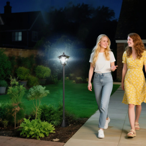 Solar Outdoor Street Light, Garden Floor Lamp Home GMS Shop