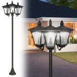 Outsunny Farola Solar de Jardín con 3 Luces Home GMS Shop