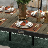 Mesa de Jardín Rectangular para 6 Personas Mesa de Comedor