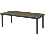 Rectangular Garden Table for 6 People, Outdoor Dining Table