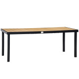 Rectangular Garden Table for 6 People, Outdoor Dining Table