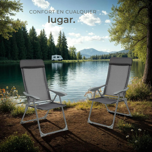 Anthracite  Aluminum Garden Chair Set of 2/4/6/8 |||  GMS Shop