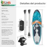 ZENON Turquoise and Orange Paddle Board leisure and well-being