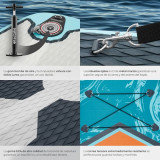ZENON Turquoise and Orange Paddle Board leisure and well-being