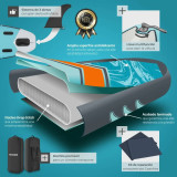 ZENON Turquoise and Orange Paddle Board leisure and well-being