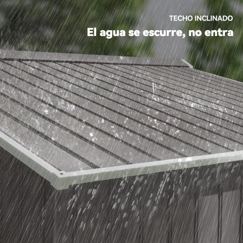 Garden Shed 277x195x192 cm in Grey Garden Shed GMS Shop