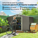 Garden Shed 277x195x192 cm in Grey Garden Shed GMS Shop