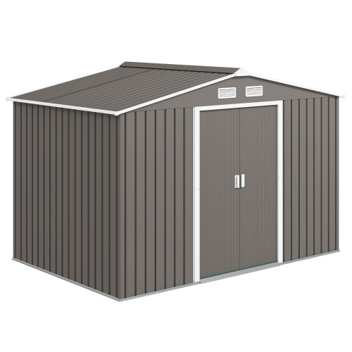 Garden Shed 277x195x192 cm in Grey Garden Shed GMS Shop