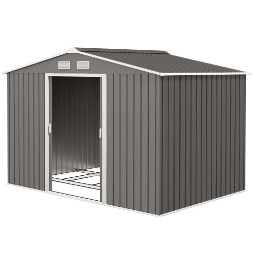 Garden Shed 277x195x192 cm in Grey Garden Shed GMS Shop