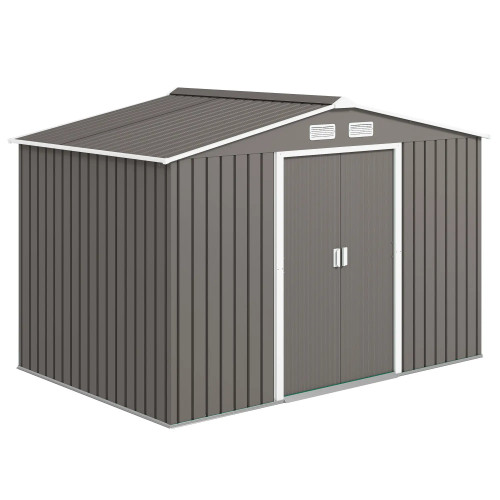 Garden Shed 277x195x192 cm in Grey Garden Shed GMS Shop