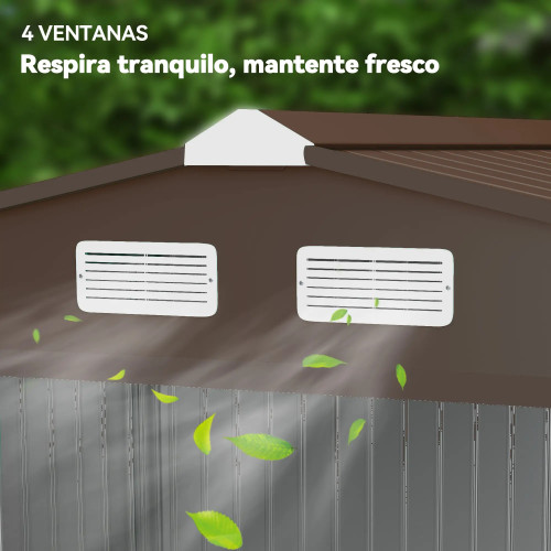 copy of copy of Garden Shed 277x195x192 cm in Silver and Grey