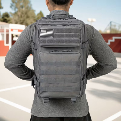 45L Outdoor Tactical Hiking Backpack GreyGMS7014247Suitcases and Backpacks