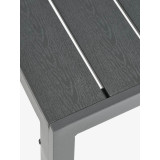 Mesa de jardín A80xL140 negro Inicio GMS Shop