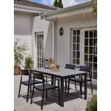 Mesa de jardín A90xL150 gris Inicio GMS Shop