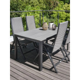 Mesa de jardín A90xL150 gris Inicio GMS Shop