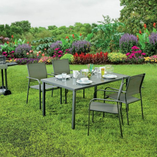 Grey Garden Table 150x90x72 cm |||  GMS Shop