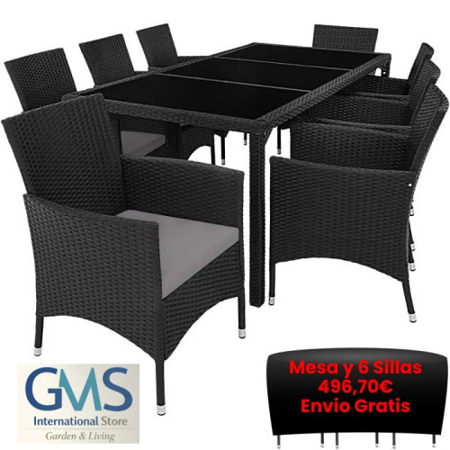 Elegant Rattan Garden Furniture Set for 8 People Home GMS Shop