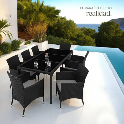 Elegant Rattan Garden Furniture Set for 8 People Home GMS Shop