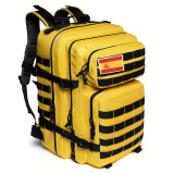Mochila Táctica de Senderismo al Aire Libre 45L Amarillo