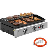 Gas Griddle with 3 Burners, 7.5 kW Home GMS Shop