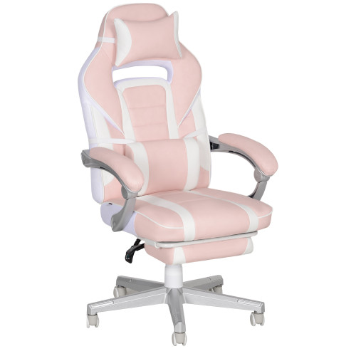 Silla Gamer Reclinable con Altura Ajustable Reposapiés