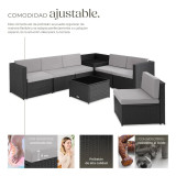 Black, Gray, Natural Rattan Furniture Set Home GMS Store