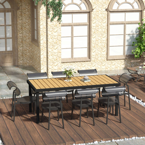 Mesa de Jardín Rectangular para 8 Personas Mesa de Comedor