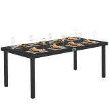Mesa de Jardín Rectangular para 8 Personas Mesa de Comedor