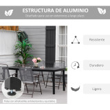 Mesa de Jardín Rectangular para 8 Personas Mesa de Comedor