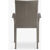 Stackable Chair Natural and BLACK Garden Chairs GMS Store