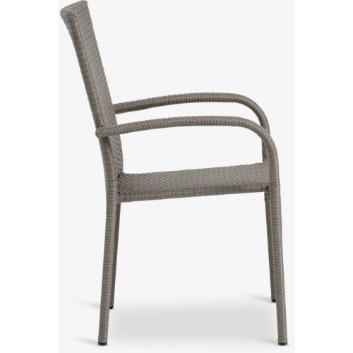 Stackable Chair Natural and BLACK Garden Chairs GMS Store
