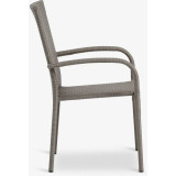 Stackable Chair Natural and BLACK Garden Chairs GMS Store