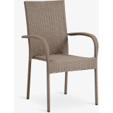 Stackable Chair Natural and BLACK Garden Chairs GMS Store