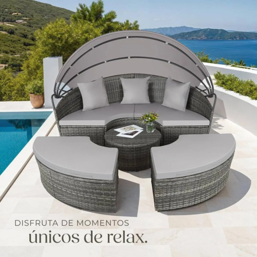 Rattan Island in Gray, Natural, and Black Home GMS Store