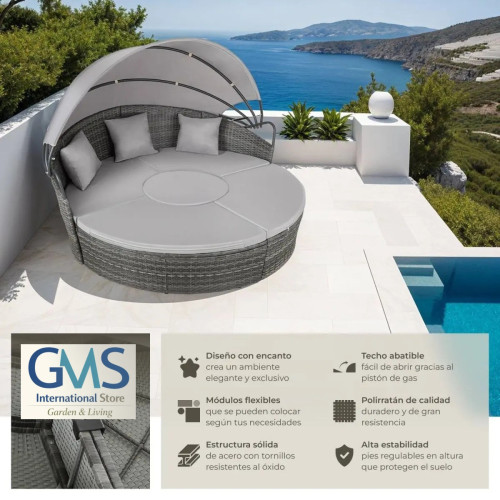 Rattan Island in Gray, Natural, and Black Home GMS Store