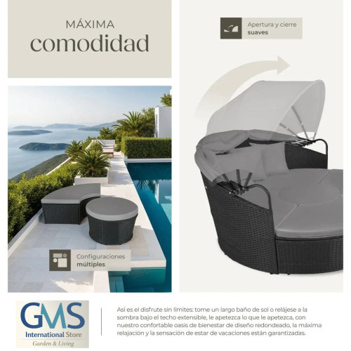 Rattan Island in Gray, Natural, and Black Home GMS Store