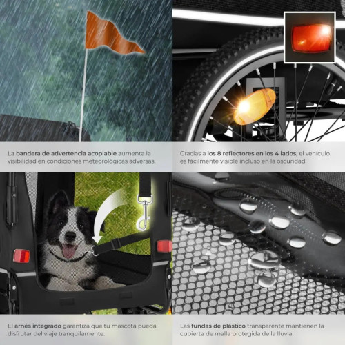 Dog Trailer – Black,Grey, Beige | 3 in 1 Multifunctional Home