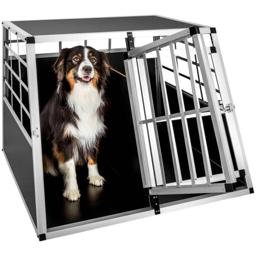 Double Aluminum Dog Transport Crate Home GMS Store