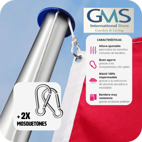 Aluminium Flagpole Spain Home GMS Store