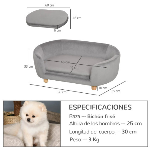 PawHut Sofá para Perros Pequeños Inicio GMS Store