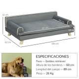 PawHut Sofa for Medium & Large Dogs Home GMS Store