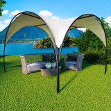 Pérgola redondeada de acero 3,7x3,7m