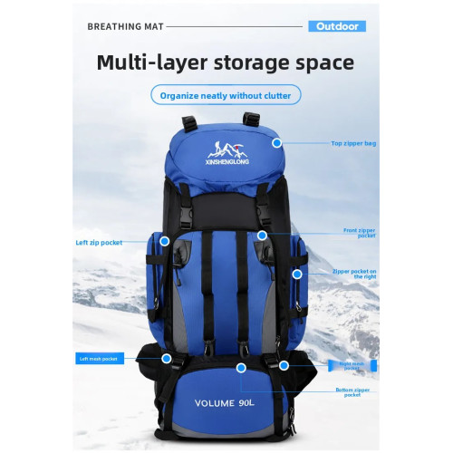 90L Backpack for Men and Women Home GMS Shop
