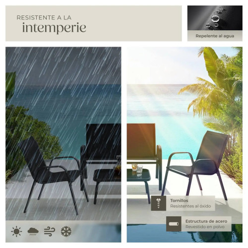 NORA Garden Set Black Garden Furniture Sets GMS Shop