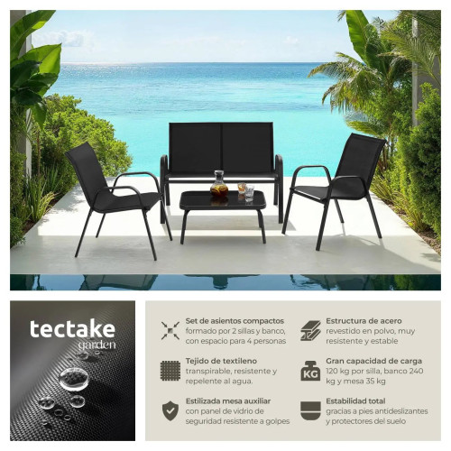 NORA Garden Set Black Garden Furniture Sets GMS Shop