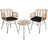 MOLFETTA Natural Rattan Set Home GMS Shop