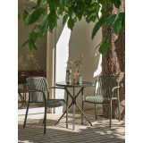 Black Table (Ø60) + 2 Olive Green Chairs Home GMS Shop