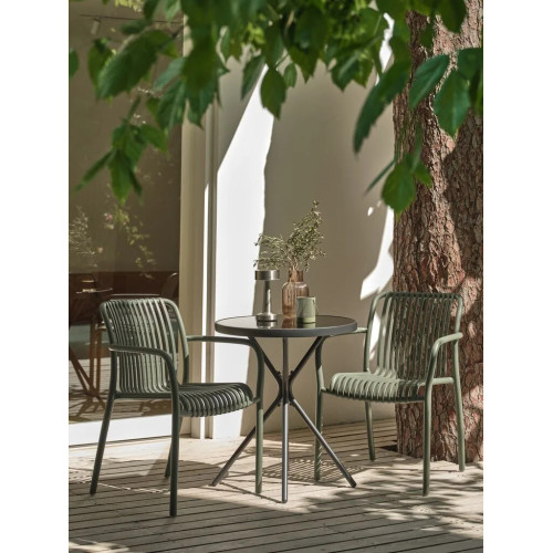 Silla apilable verde oliva Inicio GMS Shop