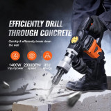 SucceBuy Pneumatic Demolition Hammer Concrete Breaker 1400W