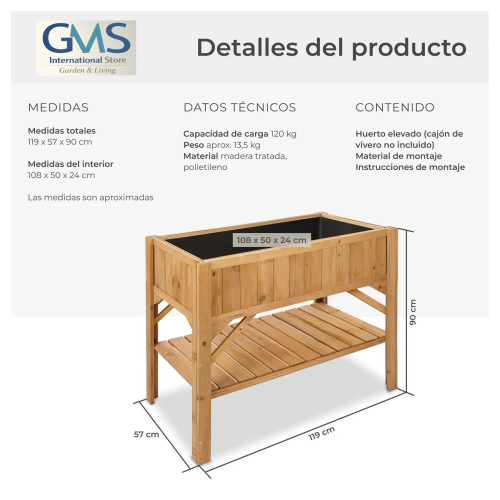 Raised Planter Home GMS Shop